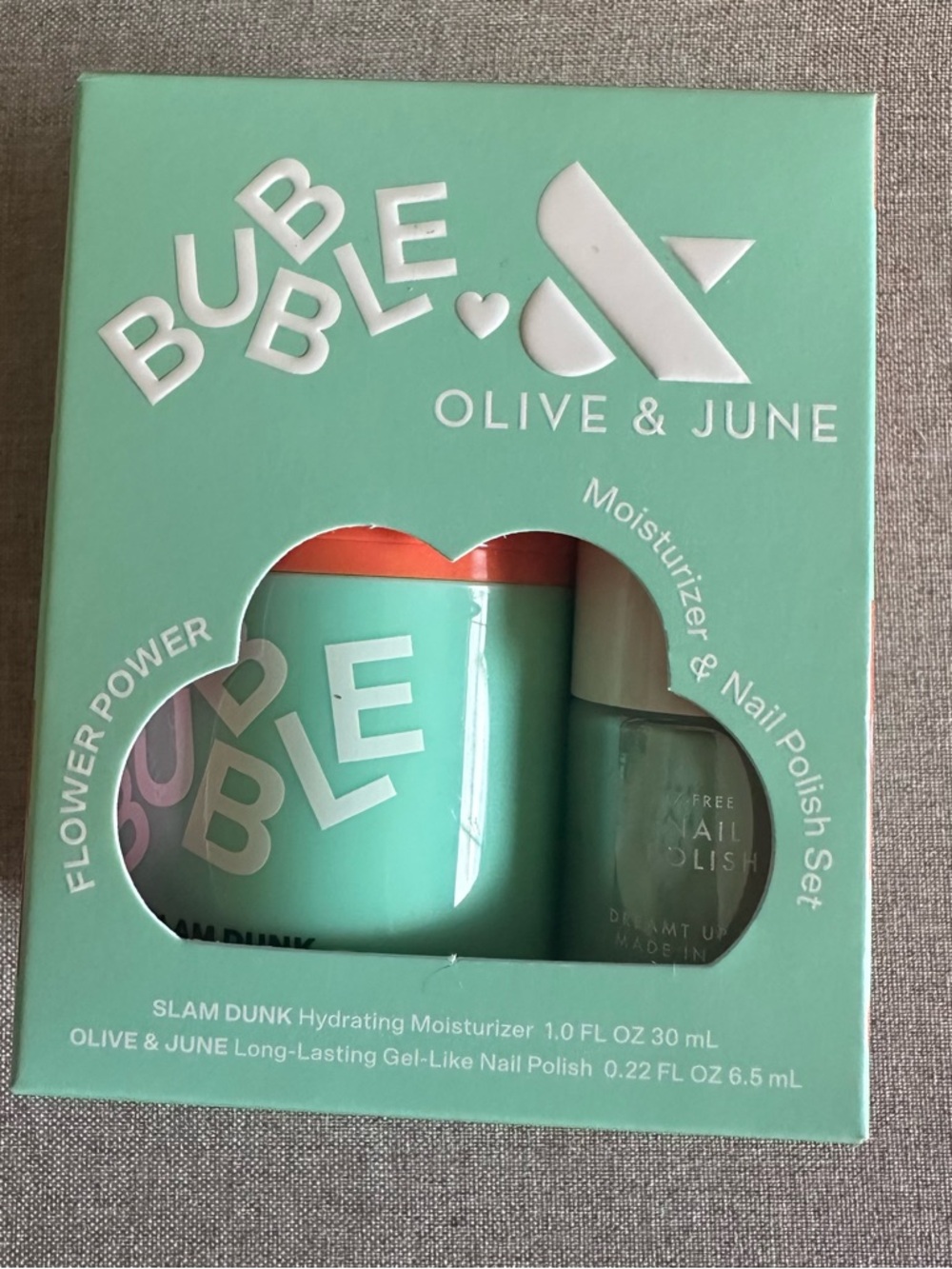 Bubble & Olive June Collab Mini Essentials 3-Piece Set with Nail File NIB